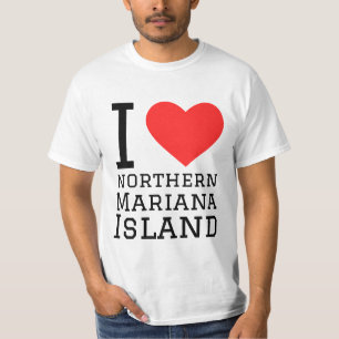 Camiseta Amo la isla Mariana del Norte