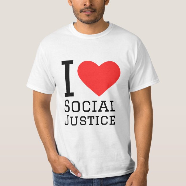 Camiseta Amo la justicia social (Anverso)