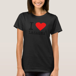 Camiseta Amo la lasaña Comida italiana Pasta Italia Come
