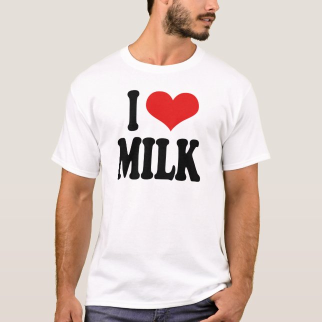 Camiseta Amo la leche (Anverso)