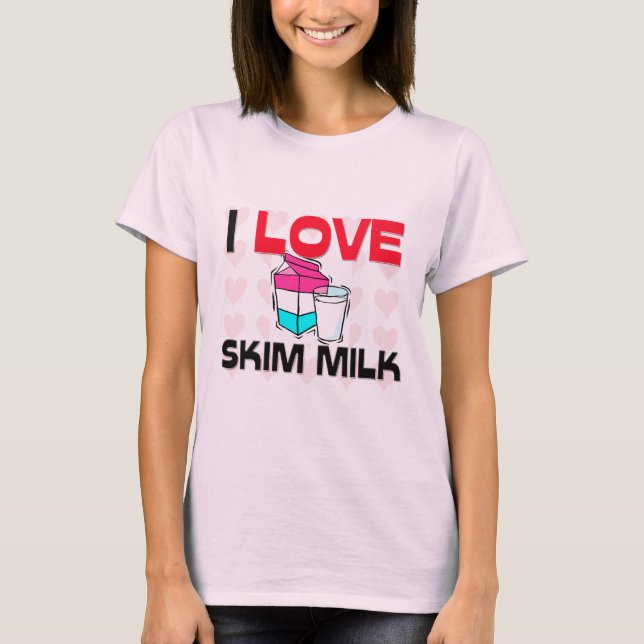 Camiseta Amo la leche desnatada (Anverso)
