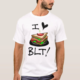 Camiseta Amo la Lechuga Bacon BLT y el amante del sándwich 