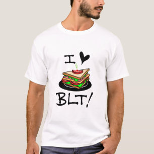 Camiseta Amo la Lechuga Bacon BLT y el amante del sándwich