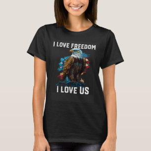 Camiseta Amo la libertad amo a los Estados Unidos