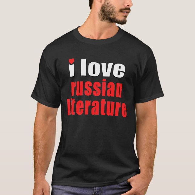 Camiseta Amo la literatura rusa (Anverso)