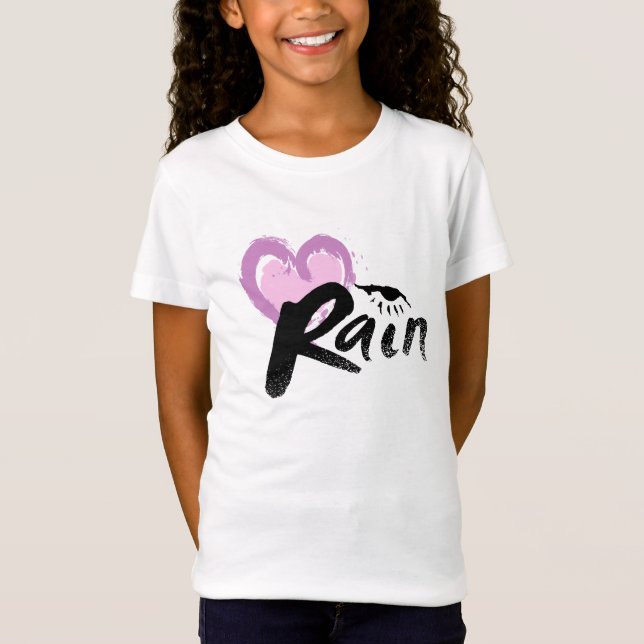 Camiseta Amo la lluvia (Anverso)