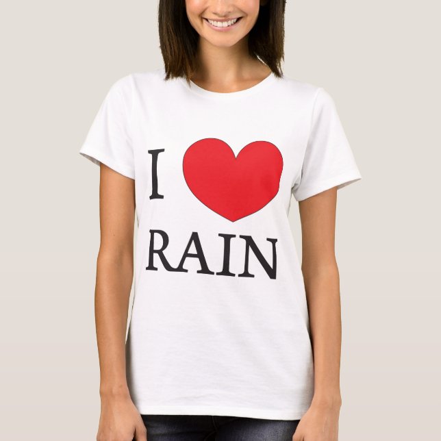 Camiseta amo la lluvia (Anverso)