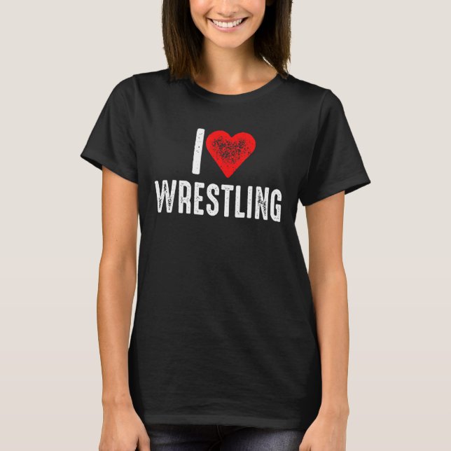 Camiseta Amo la lucha libre (Anverso)