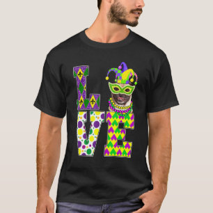 Camiseta Amo la Máscara Divertida del Festival de Mardi Gra