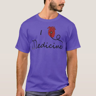 Camiseta Amo la medicina el corazón anatómico 1