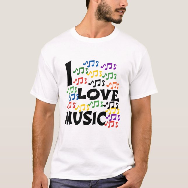 CAMISETA AMO LA MÚSICA (Anverso)