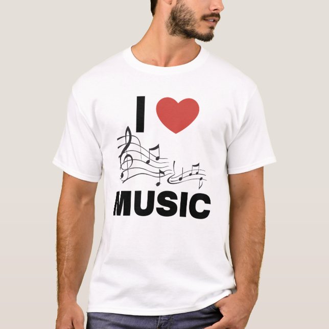 CAMISETA AMO LA MÚSICA (Anverso)
