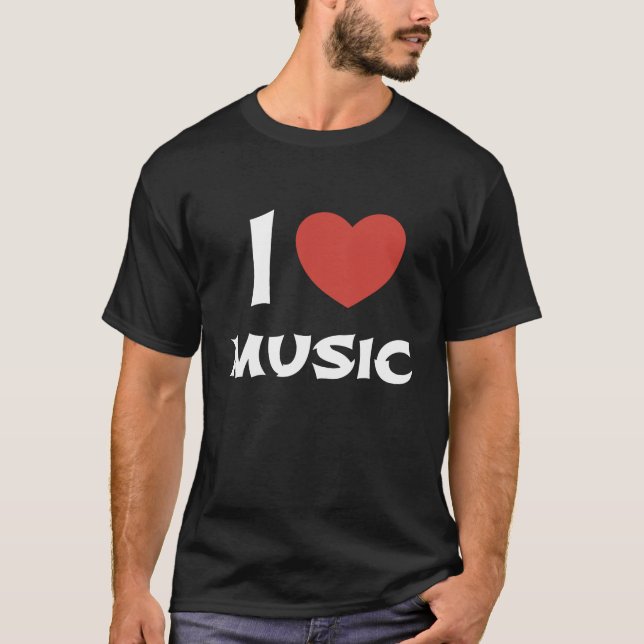 CAMISETA AMO LA MÚSICA (Anverso)