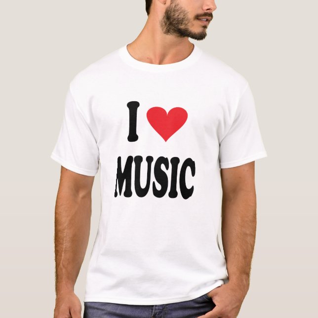 CAMISETA AMO LA MÚSICA (Anverso)