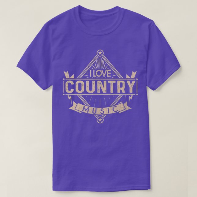 Camiseta Amo la música country (Diseño del anverso)