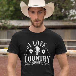 Camiseta Amo la música country