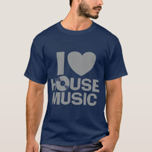 Camiseta Amo la música de House