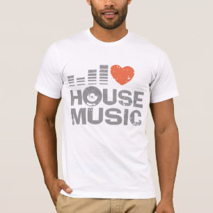 Camiseta Amo la música de House