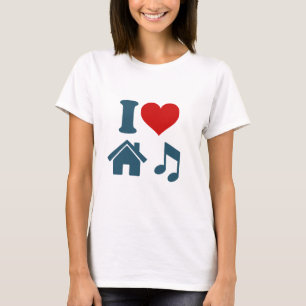 Camiseta Amo la música de House