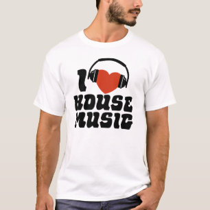 Camiseta Amo la música de House