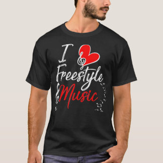 Camiseta Amo la música estilo libre