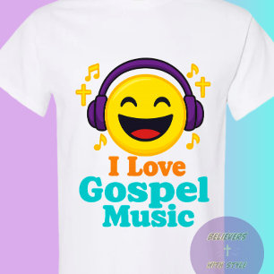 Camiseta Amo la música gospel - Cristiano
