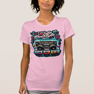 Camiseta Amo la música latina estilo libre