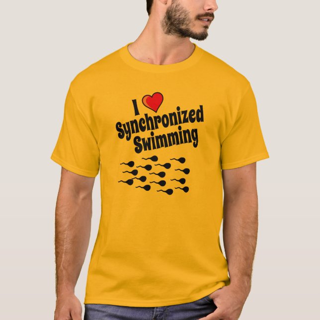Camiseta Amo la natación sincronizada (Anverso)