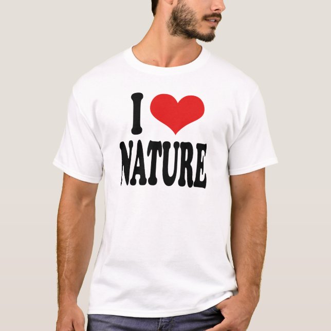 Camiseta Amo la naturaleza (Anverso)