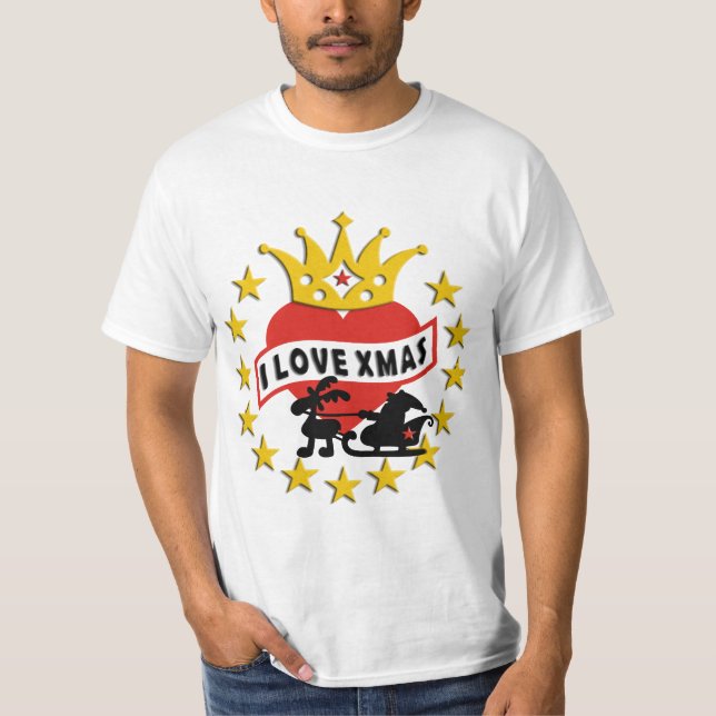 Camiseta AMO la Navidad (Anverso)