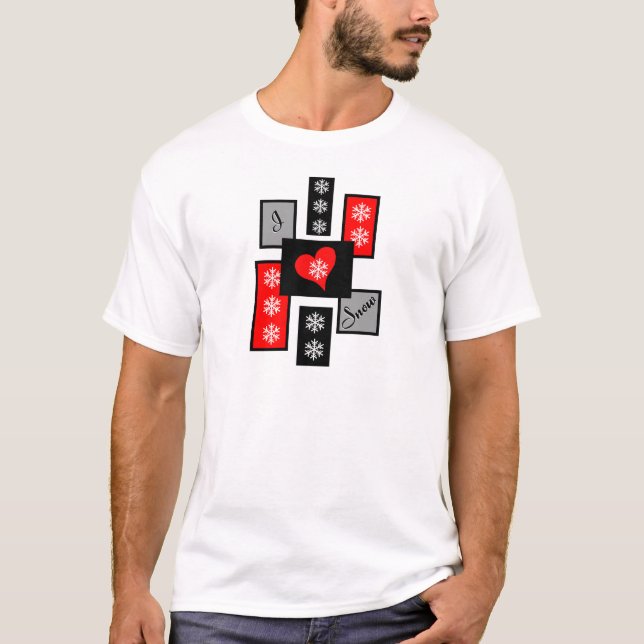 Camiseta Amo La Nieve (Anverso)