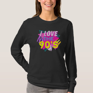 Camiseta Amo la nostalgia de los años 90 retro vintage