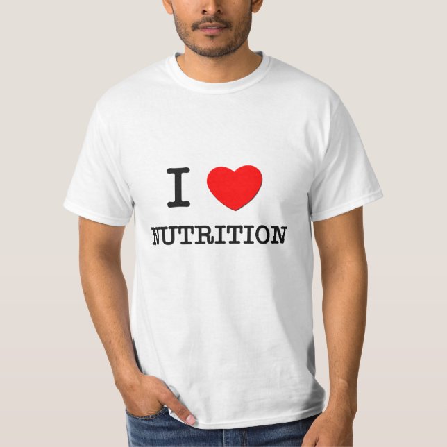 Camiseta Amo la nutrición (Anverso)