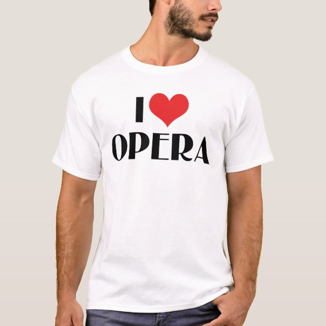 Camiseta Amo la ópera (Anverso)