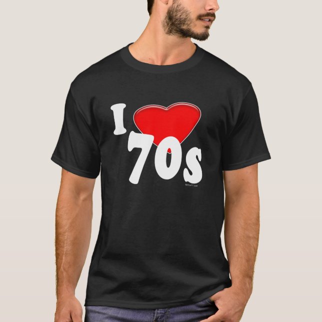 Camiseta Amo la oscuridad 70s (Anverso)
