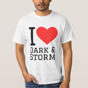 Camiseta Amo la oscuridad y la tormenta