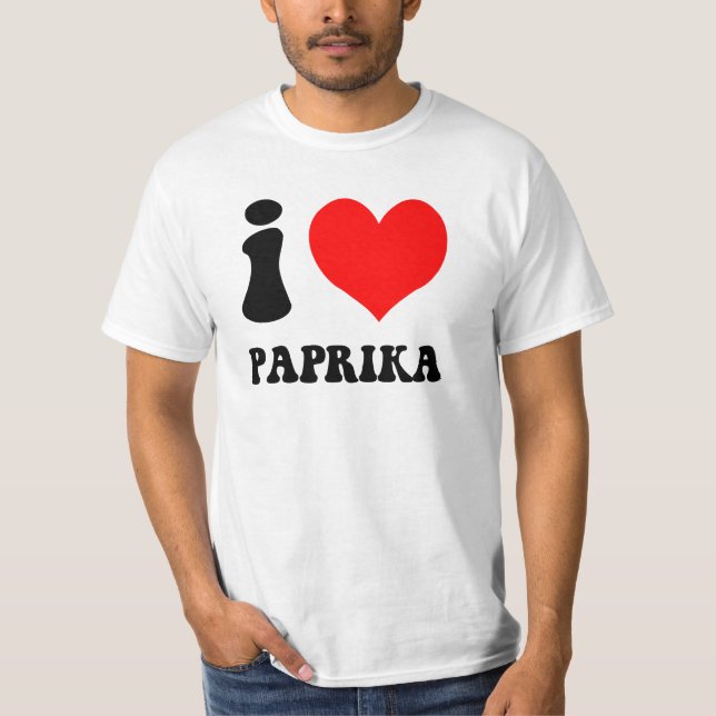 Camiseta Amo la paprika (Anverso)