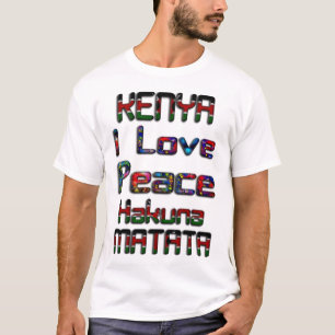 Camiseta Amo la Paz y la Unidad Kenia