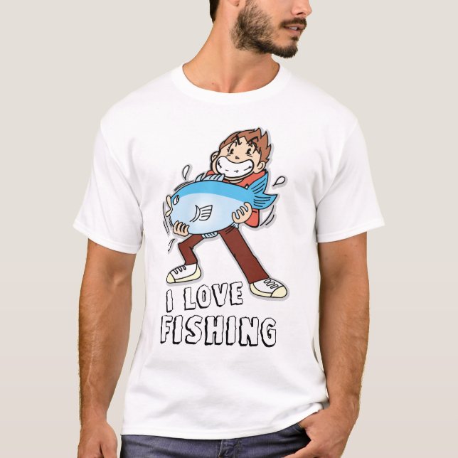 Camiseta Amo La Pesca (Anverso)