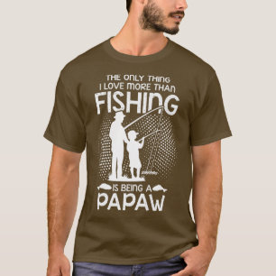 Camiseta Amo la Pesca Especial del Abuelo Papaw 
