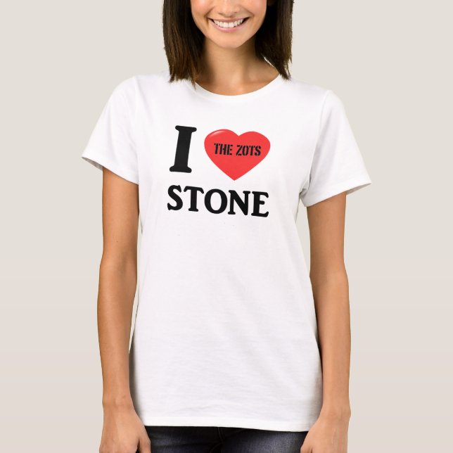 Camiseta Amo la piedra (Anverso)