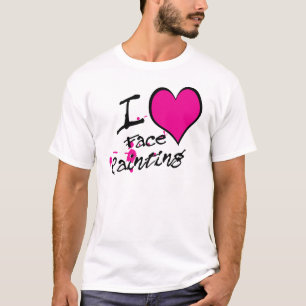 Camiseta Amo la pintura de la cara