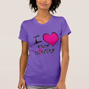 Camiseta Amo la pintura de la cara