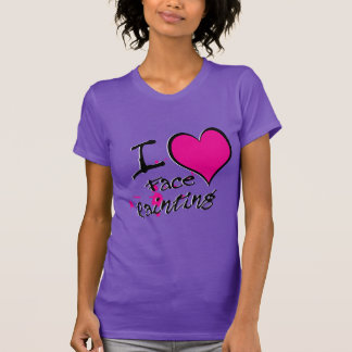 Camiseta Amo la pintura de la cara