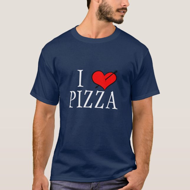 Camiseta Amo la pizza (Anverso)