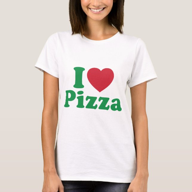 Camiseta Amo la pizza (Anverso)