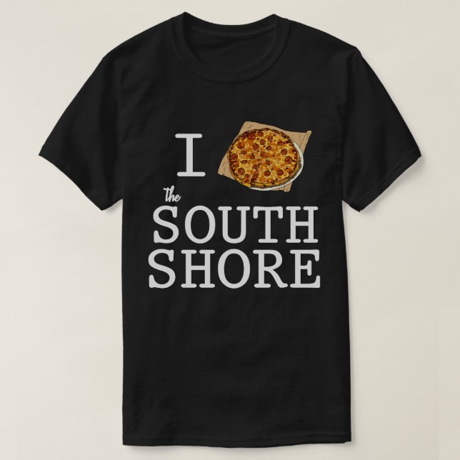 Camiseta Amo la pizza del bar South Shore (Diseño del anverso)