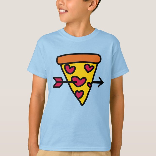 Camiseta Amo La Pizza Por Siempre (Anverso)