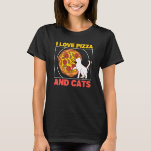 Camiseta Amo La Pizza Y Gatos Pizza Gatito Pizza Pizza