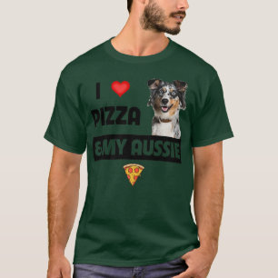 Camiseta Amo la pizza y mi regalo australiano de amante de
